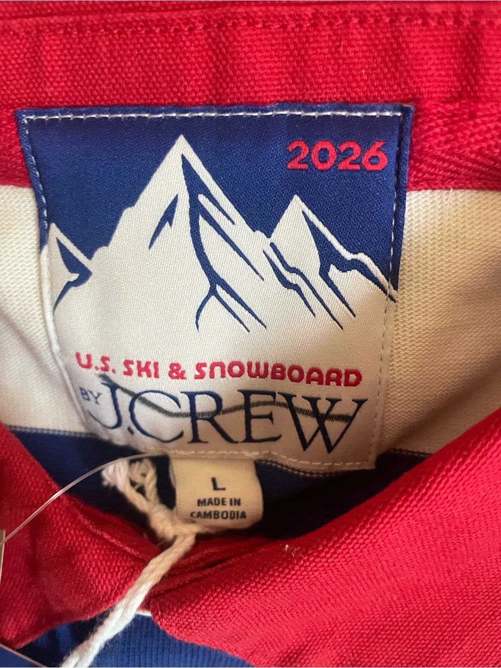 J. CREW U.S. Ski & Snowboard by J.Crew rugby shirt in stripe Size L $128 CQ461